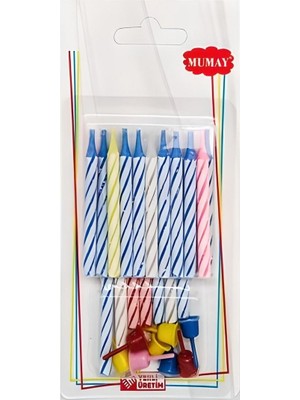 Çıtı Pıtı Store 20'li Karışık Renk Pasta Mum