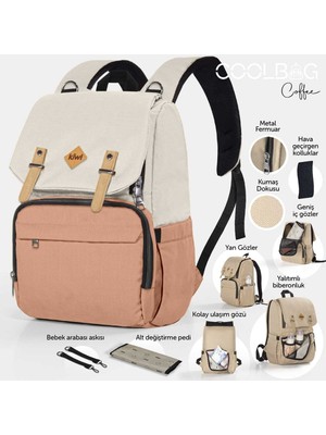 Kiwi Coolbag Anne Bebek Bakım Sırt Çantası - Kahverengi