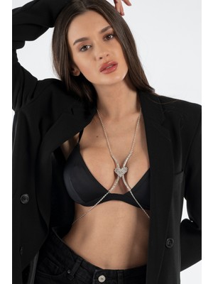 Heviss Taşlı Göğüs Takısı