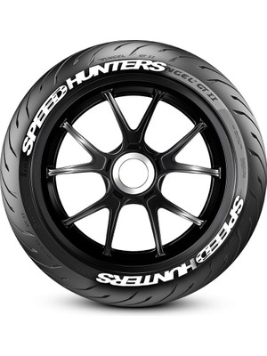 Ps Stickers Speedhunters Motorsiklet Lastik Yazısı Lastik Sticker Lastik Stiker 8 Adet
