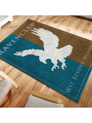 Nesa Decor Harry Potter Halı Genç Odası Halısı Dijital Baskı Makinede Yıkanabilir Ravenclaw Filim Odası