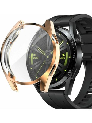 Techmaster Huawei Watch Gt3 42MM Silikon Kapak Kılıf Ekran Koruyucu