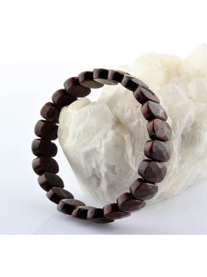Safnaturel Sertifikalı Jasper Kan Doğal Taş 9X14 mm Bileklik