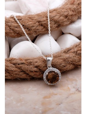 Sümer Telkari Renk Değiştiren Sultan Taşlı Gümüş Kolye 7833