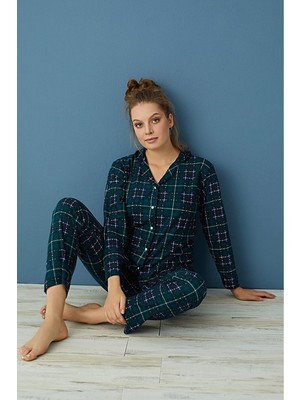 Işılay Ekose Desen Pijama Takımı
