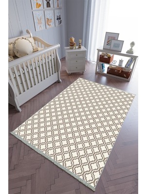 10 Post Onlineçocuk Odası Halısı Haki Yolluk Kaymaz Yuvarlak Oval Kesme Ince Yıkanabilir Halı