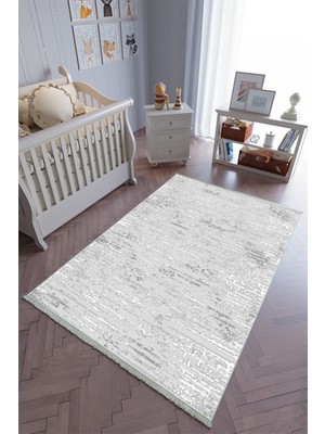 10 Post Onlineçocuk Odası Halısı Gri Yolluk Kaymaz Yuvarlak Oval Kesme Ince Yıkanabilir Halı