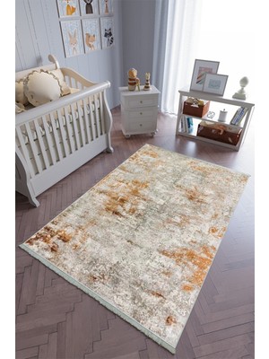 10 Post Onlineçocuk Odası Halısı Kahverengi Yolluk Kaymaz Yuvarlak Oval Kesme Ince Yıkanabilir Halı