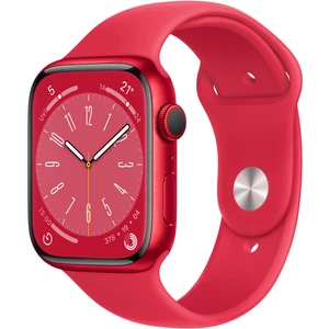 Watch Series 8 Gps 45MM (Product)Red Aluminium Case With (Product)Red Sport Band - Regular MNP43TU/A