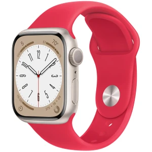 Watch Series 8 Gps + Cellular 41MM (Product)Red Aluminium Case With (Product)Red Sport Band - Regular - MNJ23TU/A