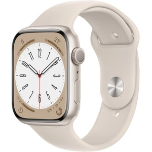 Watch Series 8 Gps 45MM Starlight Aluminium Case With Starlight Sport Band - Regular MNP23TU/A