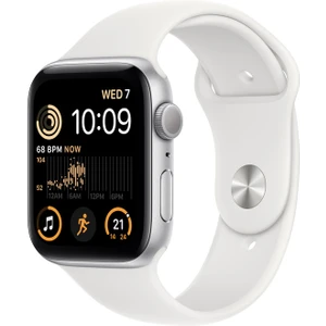 Watch Se 2. Nesil Gps 44MM Silver Aluminium Case With White Sport Band - Regular MNJX3TU/A