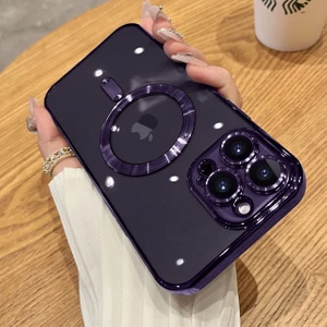 Apple Iphone 11 Pro Max Kılıf Magsafe Wireless Şarj Özellikli Kamera Korumalı Kılıf