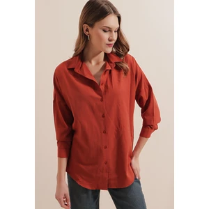 Oversize Uzun Basic Gömlek DS22YB113900