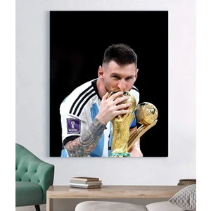 Fifa Dünya Kupası Katar 2022 - Messi Dünya Kupası Kanvas Tablo