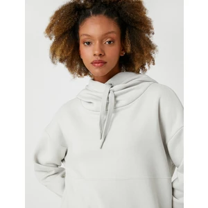 Kapüşonlu Basic Sweatshirt Oversize