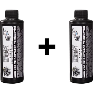 Dtx Kimya 2 Adet Solventli Ağır Yağ ve Radyatör Temizleme Sıvısı 1l