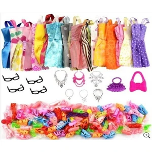 Aksesuar Kıyafet Ayakkabı Seti Frozen-Barbie- Cindy Için Uyumlu 32 Parça