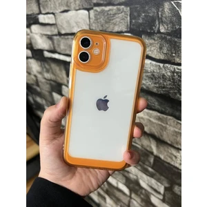 Iphone 11 Kılıf Space Kapak Neon Turuncu Renk Silikon Kılıf Kapak