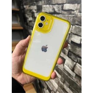 Iphone 11 Kılıf Space Kapak Sarı Renk Silikon Kılıf Kapak