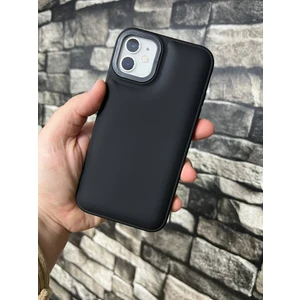 Bilişim Aksesuar  Iphone 11 Puffer Şişme Kılıf Iç Kısmı Kadifeli Kapak Siyah