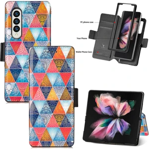 Shin-Wo Samsung Galaxy Z Fold 3 Için Deri Telefon Kılıfı (Yurt Dışından)