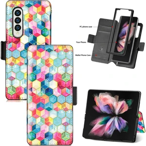 Shin-Wo Samsung Galaxy Z Fold 3 Için Deri Telefon Kılıfı (Yurt Dışından)