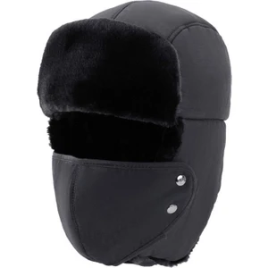 Rüzgar Geçirmez Kayak Yüz Maskesi Termal Motosiklet Boyun Isıtıcı Pamuk Şapka (Yurt Dışından)