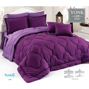 Yonk Life Home Çift Kişilik Ranfors Silikon Yorgan 200 x 220 Cm- Mor-Lila