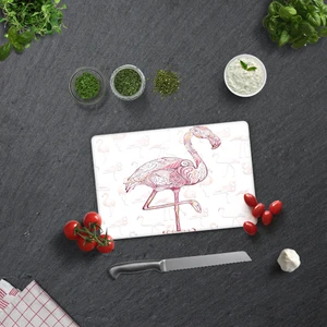 Flamingo Desen | Cam Kesme Tahtası - Cam Kesme Tablası |