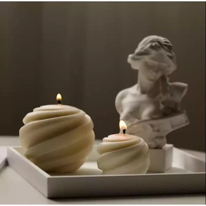 Küçük Spiral  Silikon Mum Kalıbı