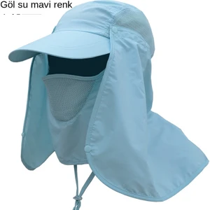 88 Shop Güneş Koruyucu Balıkçı Şapkası - Açık Mavi (Yurt Dışından)