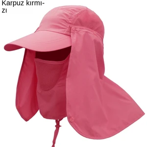 88 Shop Güneş Koruyucu Balıkçı Şapkası - Kırmızı (Yurt Dışından)