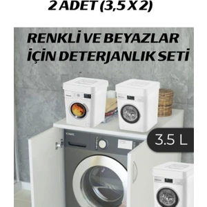 Voce Renkiler ve Beyazlar Için Deterjan Kutusu Seti