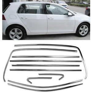 Vw golf 7 7,5 cam çerçevesi kenar çıtası krom tamtur 12 parça