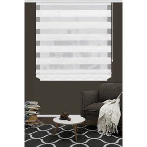 Kozastor Ekru Geniş Plise Zebra Perde 15900V02 Etek Dilimli