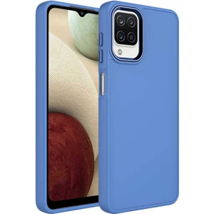 Case 4U A22 4g / M22 / M32 Uyumlu Kılıf Metal Çerçeve Hassas Butonlu Renkli Içi Kadife Lansman Kılıfı Luna Kapak Lavanta Grisi