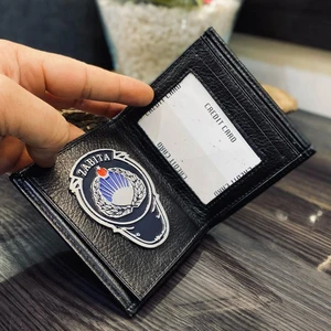 Kuyumcudan Zabıta Rozetli Cüzdan