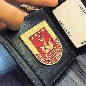 Kuyumcudan Kara Kuvvetleri Rozetli Cüzdan