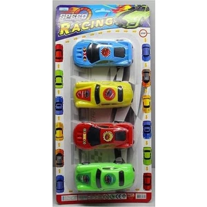 Çocuklar Için Farklı Renklerde Tasarlanmış Oyuncak Arabalar 4!lü