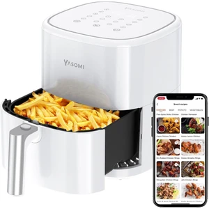 Y22 Beyaz Airfryer 1500W 5lt Akıllı Fritöz (Yasomi Türkiye Garantili)