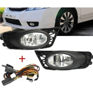 Honda civic fd6 uyumlu sis lambası farı çerçeveli 2009 / 2012