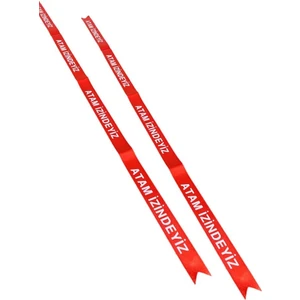 2 Adet Atam Izindeyiz Yazılı Saç Bandı, Bandana,