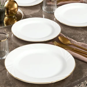 Güral Porselen Soprano 6 Adet 21 Cm Pasta Tabağı - Gold