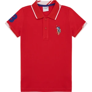 U.S. Polo Assn. Erkek Çocuk Açık Kırmızı Basic T-Shirt 50249580-VR097