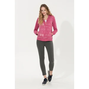 U.S. Polo Assn. Kadın Antrasit Melanj Örme Pantolon 50256295-VR081