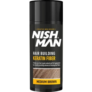 NISHMAN Saç Dolgunlaştıcı Keratin Fiber ( Medium Brown ) 21Gr