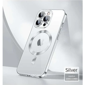M.TK Moveteck iPhone 12 Pro Max Kılıf Kamera Lens Üstü Korumalı Manyetik Magsafe Derin Mor Şarj Case