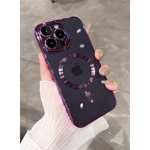 M.TK Moveteck iPhone 11 Pro Max Kılıf Kamera Korumalı Yeni Seri Üst Model Görünüm Manyetik Magsafe Kılıf