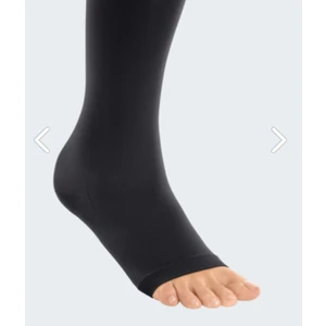 Duomed Ccl2 Diz Altı Burnu Açık Siyah Renk Varis Çorabı